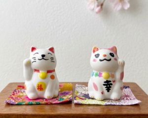 招き猫の絵付け（小）